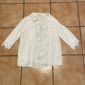 White Button Down Blouse